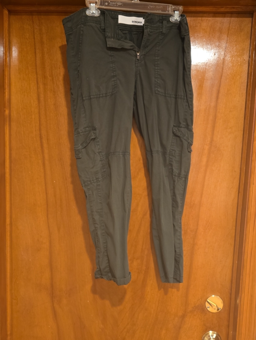 Sonoma Olive Green Utility Cargo Joggers for Women